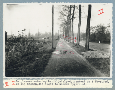846333 Gezicht op de Rijksstraatweg bij Oudenrijn, met het fietspad.N.B. Per 1 januari 1954 is dit gedeelte van de ...